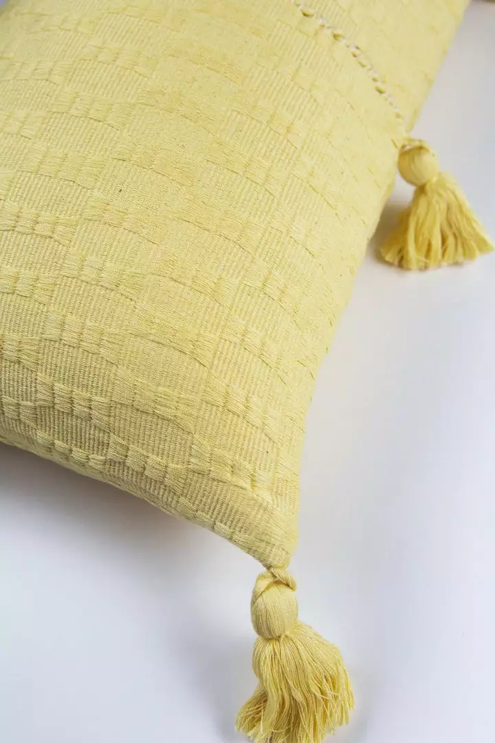 Archive New York Home Goods Antigua Lumbar Pillow - Butter Yellow 3 Archive New York Home Goods Antigua Lumbar Pillow - Butter Yellow