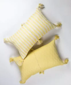 Archive New York Home Goods Antigua Lumbar Pillow - Butter Yellow