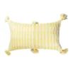 Archive New York Antigua Lumbar Pillow - Butter Yellow Striped Home Goods