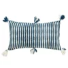 Archive New York Antigua Lumbar Pillow - Dark Teal Striped