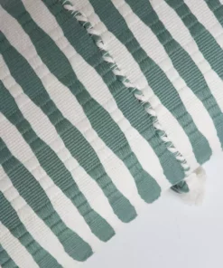 Archive New York Home Goods Antigua Lumbar Pillow - Dusty Green Striped