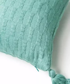 Archive New York Home Goods Antigua Lumbar Pillow - Faded Aqua