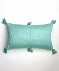 Archive New York Home Goods Antigua Lumbar Pillow - Faded Aqua