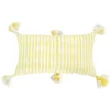 Archive New York Antigua Lumbar Pillow - Faded Yellow Striped Home Goods