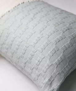 Archive New York Home Goods Antigua Lumbar Pillow - Natural White + Gray