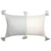 Archive New York Home Goods Antigua Lumbar Pillow - Natural White + Gray