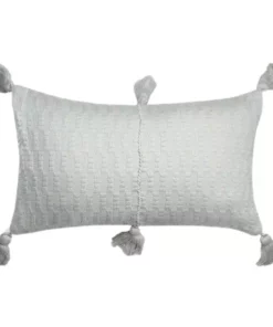Archive New York Home Goods Antigua Lumbar Pillow - Gray