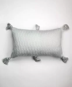 Archive New York Home Goods Antigua Lumbar Pillow - Gray