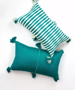 Archive New York Antigua Lumbar Pillow - Jade Striped