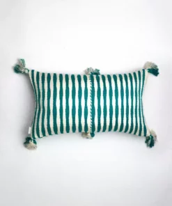 Archive New York Antigua Lumbar Pillow - Jade Striped