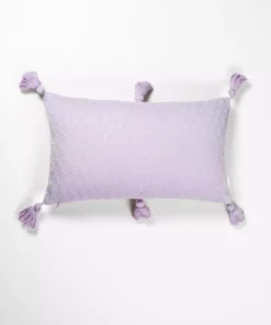 Archive New York Home Goods Antigua Lumbar Pillow - Light Lavender