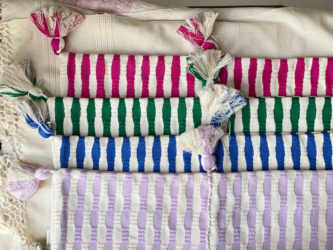 Archive New York Home Goods Antigua Lumbar Pillow - Light Lavender Stripe 6 Archive New York Home Goods Antigua Lumbar Pillow - Light Lavender Stripe