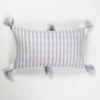 Archive New York Home Goods Antigua Lumbar Pillow - Light Lavender Stripe