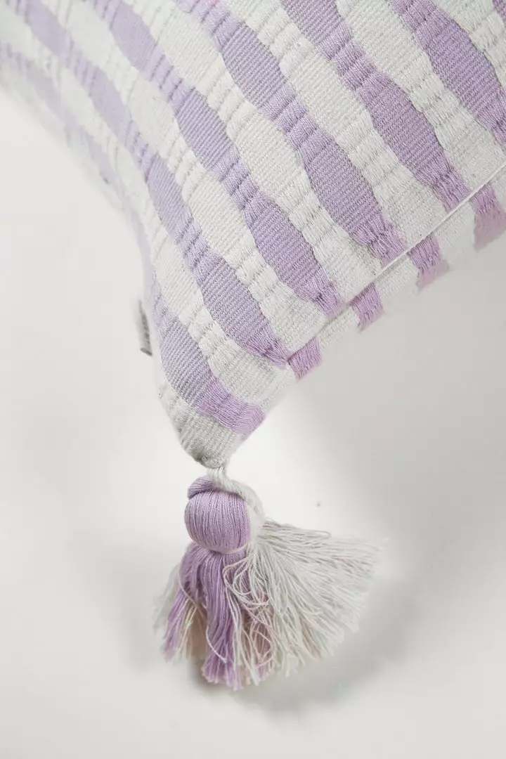 Archive New York Home Goods Antigua Lumbar Pillow - Light Lavender Stripe 3 Archive New York Home Goods Antigua Lumbar Pillow - Light Lavender Stripe