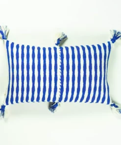 Archive New York Antigua Lumbar Pillow - Blue Stripe