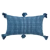 Archive New York Home Goods Antigua Lumbar Pillow - Natural Indigo Striped