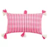 Archive New York Antigua Lumbar Pillow - Neon Pink Striped