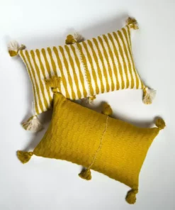 Archive New York Home Goods Antigua Lumbar Pillow - Ochre Striped