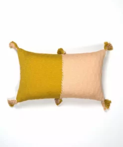 Archive New York Home Goods Antigua Lumbar Pillow - Peach + Ochre