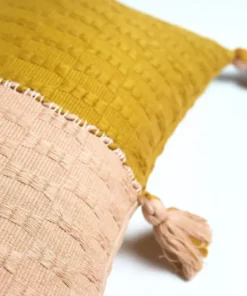 Archive New York Home Goods Antigua Lumbar Pillow - Peach + Ochre