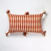 Archive New York Antigua Lumbar Pillow - Red Striped Home Goods