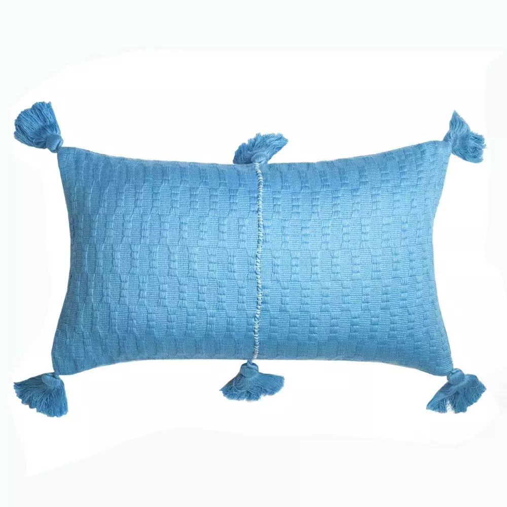 Archive New York Home Goods Antigua Lumbar Pillow - Sky Blue 1 Archive New York Home Goods Antigua Lumbar Pillow - Sky Blue