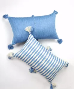 Archive New York Home Goods Antigua Lumbar Pillow - Sky Blue 6 Archive New York Home Goods Antigua Lumbar Pillow - Sky Blue