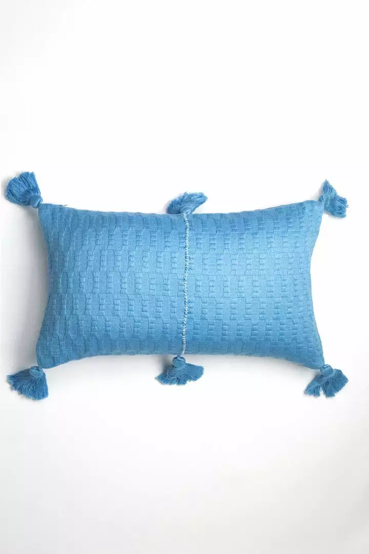Archive New York Home Goods Antigua Lumbar Pillow - Sky Blue 5 Archive New York Home Goods Antigua Lumbar Pillow - Sky Blue