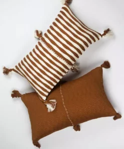 Archive New York Home Goods Antigua Lumbar Pillow - Umber