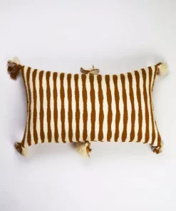 Archive New York Antigua Lumbar Pillow - Umber Striped