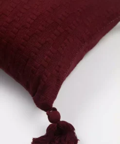 Archive New York Antigua Lumbar Pillow - Burgundy 6 Archive New York Antigua Lumbar Pillow - Burgundy