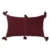 Archive New York Antigua Lumbar Pillow - Burgundy