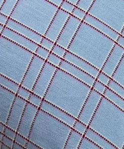 Archive New York Chiapas Plaid Throw Pillow - Light Blue Home Goods