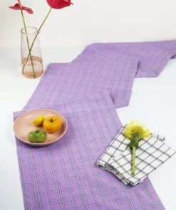 Archive New York Chiapas Plaid Table Runner