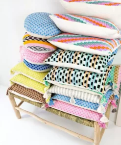 Archive New York Home Goods Comalapa Lumbar Pillow - Sky Blue