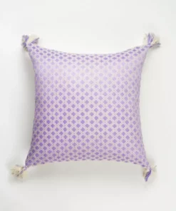 Archive New York Handcrafted Comalapa Throw Pillow - Lilac