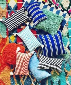 Archive New York Indigo Corte Lumbar Pillow Home Goods