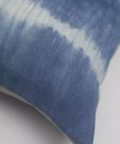 Archive New York Indigo Shibori Nubby Throw Pillow