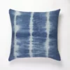 Archive New York Indigo Shibori Nubby Throw Pillow