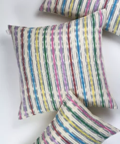 Archive New York Manuela Jaspé Gray Rainbow Throw Pillow Home Goods