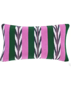 Archive New York Home Goods Palm Ikat Lumbar Pillow