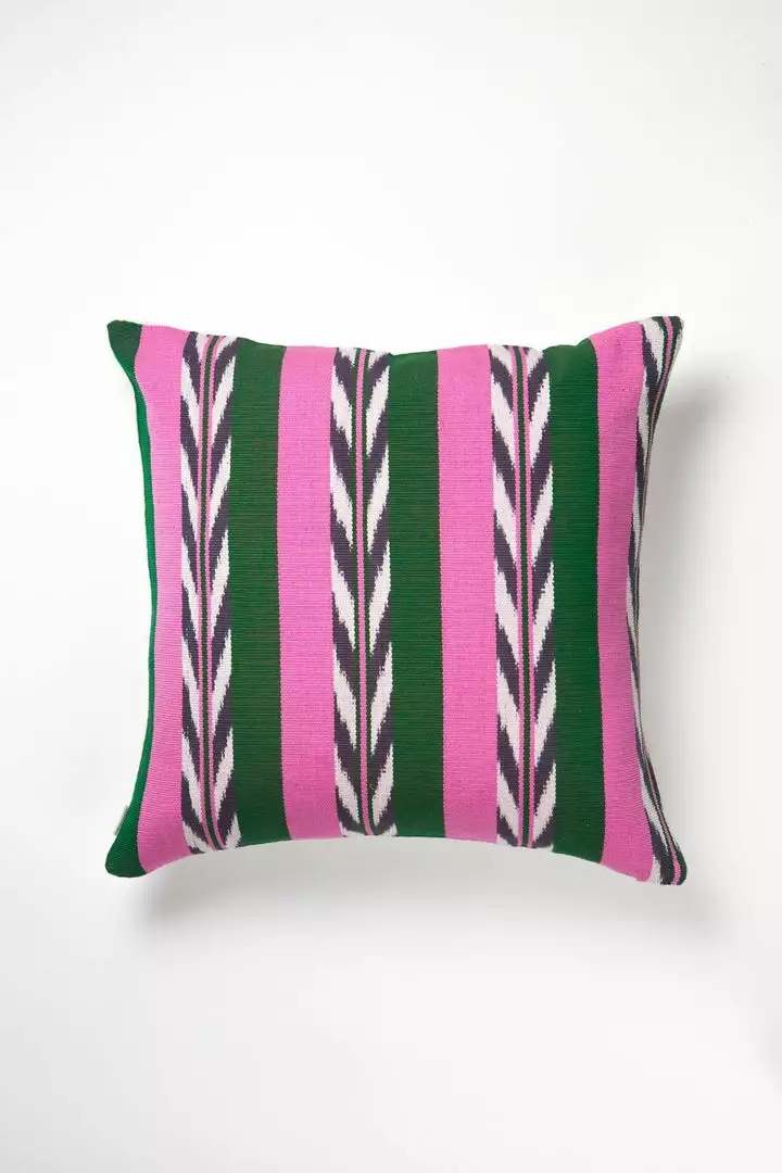 Archive New York Palm Ikat Throw Pillow 5 Archive New York Palm Ikat Throw Pillow