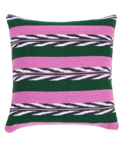 Archive New York Palm Ikat Throw Pillow