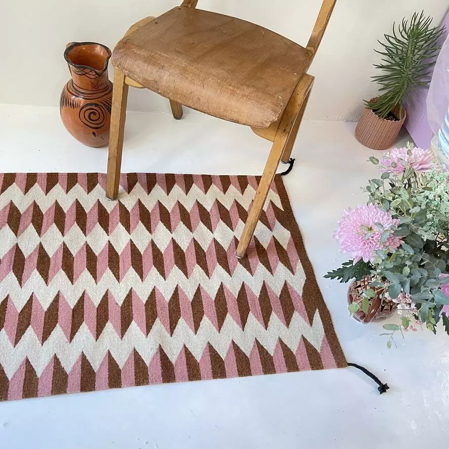 Archive New York Teo Wool Rug - Umber + Pink Home Goods 2 Archive New York Teo Wool Rug - Umber + Pink Home Goods