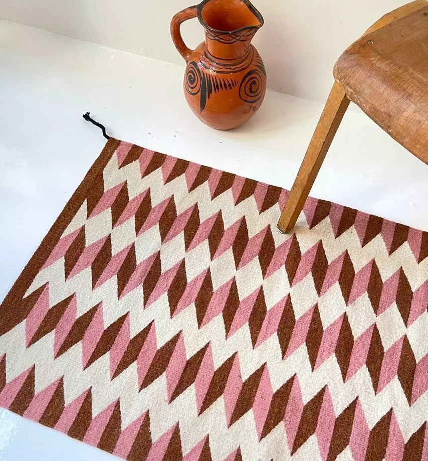 Archive New York Teo Wool Rug - Umber + Pink Home Goods 3 Archive New York Teo Wool Rug - Umber + Pink Home Goods