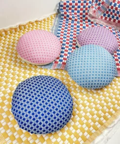 Archive New York Home Goods Quilted Suzani Throw Blanket - Light Sage Gray + White