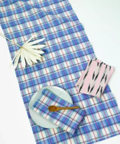 Archive New York San Andres Gingham Table Runner Kitchen + Dining