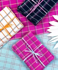 Archive New York San Lucas Plaid Cocktail Napkin Set