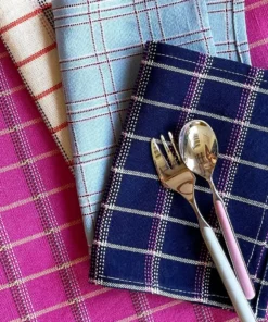 Archive New York San Lucas Plaid Cocktail Napkin Set