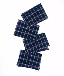 Archive New York San Lucas Plaid Cocktail Napkin Set